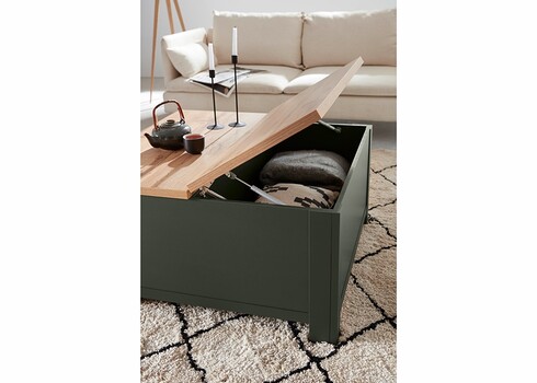 Diivanilaud CAMBRIDGE roheline / tamm, 93x93xH50 cm