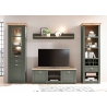 Seinariiul CAMBRIDGE roheline / tamm, 150x17xH20 cm