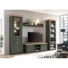 Seinariiul CAMBRIDGE roheline / tamm, 150x17xH20 cm