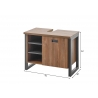 Valamukapp DETROIT tamm / hall, 81x40xH62 cm