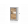 Vitriinkapp CASABLANCA tamm / matthall, 66x35xH113 cm