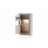 Vitriinkapp CASABLANCA tamm / matthall, 66x35xH113 cm