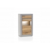 Vitriinkapp CASABLANCA tamm / matthall, 66x35xH113 cm