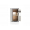 Vitriinkapp CASABLANCA tamm / matthall, 66x35xH113 cm
