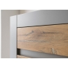 Vitriinkapp CASABLANCA tamm / matthall, 66x35xH113 cm