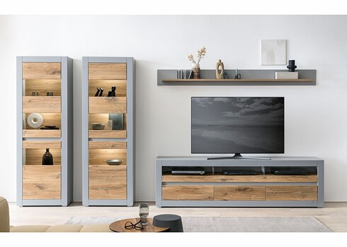 Tv-alus CASABLANCA tamm / matthall, 217x42xH63 cm