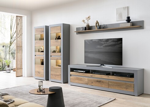 Tv-alus CASABLANCA tamm / matthall, 217x42xH63 cm