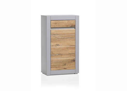 Kummut CASABLANCA tamm / matthall, 66x35xH113 cm