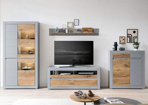 Kummut CASABLANCA tamm / matthall, 100x35xH113 cm