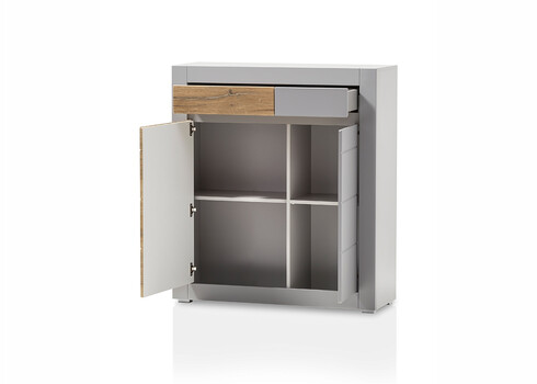 Kummut CASABLANCA tamm / matthall, 100x35xH113 cm