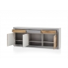 Kummut CASABLANCA tamm / matthall, 217x42xH90 cm