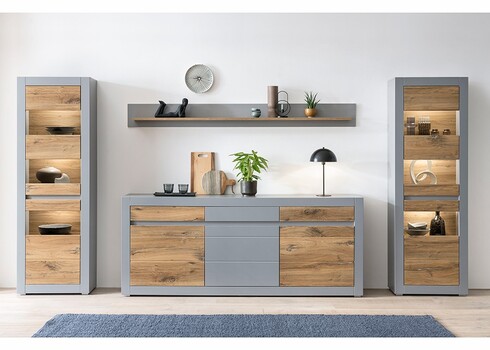 Kummut CASABLANCA tamm / matthall, 217x42xH90 cm