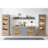 Kummut CASABLANCA tamm / matthall, 217x42xH90 cm