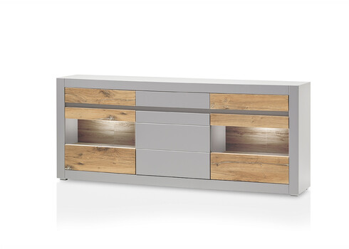 Kummut CASABLANCA tamm / matthall, 217x42xH90 cm