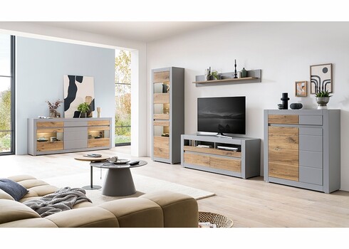 Kummut CASABLANCA tamm / matthall, 217x42xH90 cm