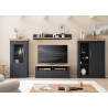 Vitriinkapp CATANIA tamm / antratsiit, 72x38xH146 cm