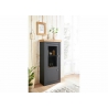 Vitriinkapp CATANIA tamm / antratsiit, 72x38xH146 cm