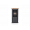Vitriinkapp CATANIA tamm / antratsiit, 72x38xH146 cm