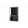 Vitriinkapp CATANIA tamm / antratsiit, 110x44xH205 cm