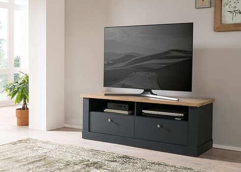Tv-alus CATANIA tamm / antratsiit, 135x45xH51 cm
