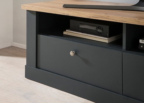 Tv-alus CATANIA tamm / antratsiit, 135x45xH51 cm