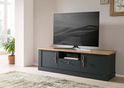 Tv-alus CATANIA tamm / antratsiit, 158x45xH51 cm