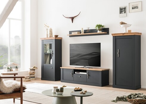 Kapp CATANIA tamm / antratsiit, 72x38xH146 cm