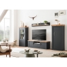 Kapp CATANIA tamm / antratsiit, 72x38xH146 cm