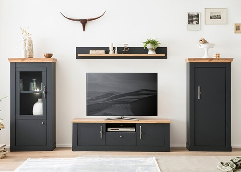 Kapp CATANIA tamm / antratsiit, 72x38xH146 cm