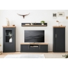 Kapp CATANIA tamm / antratsiit, 72x38xH146 cm