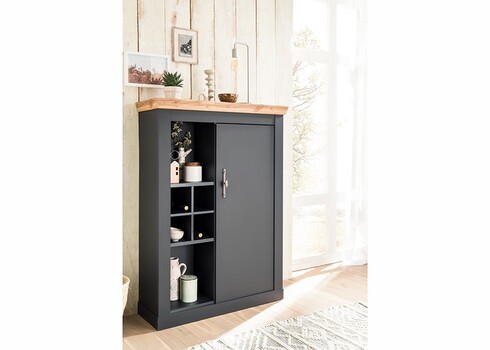 Kapp CATANIA tamm / antratsiit, 107x38xH146 cm