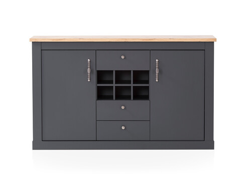 Kummut CATANIA tamm / antratsiit, 169x45xH104 cm