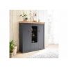 Kummut CATANIA tamm / antratsiit, 141x45xH104 cm
