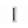 Vitriinkapp CAYMAN valge / tamm, 45x38xH166 cm