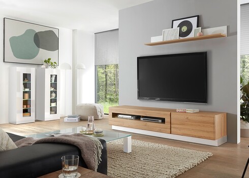 Kummut CAYMAN tamm / valge, 70x48xH46 cm