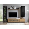 Vitriinkapp CAYMAN must / tamm, 45x38xH71 cm