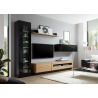 Vitriinkapp CAYMAN must / tamm, 45x38xH71 cm