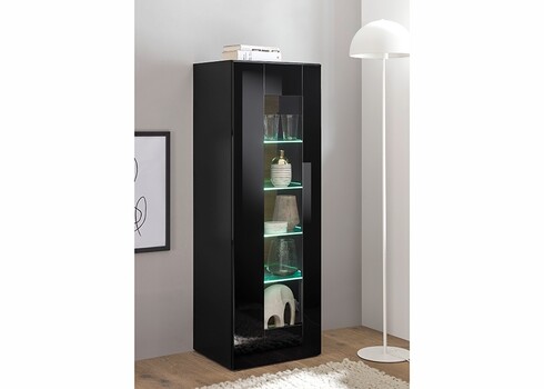 Vitriinkapp CAYMAN must / tamm, 45x38xH131 cm