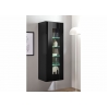 Vitriinkapp CAYMAN must / tamm, 45x38xH131 cm