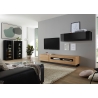 Vitriinkapp CAYMAN must / tamm, 45x38xH131 cm