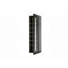 Vitriinkapp CAYMAN must / tamm, 45x38xH166 cm