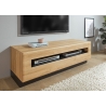 Tv-alus CAYMAN tamm / must, 140x48xH46 cm