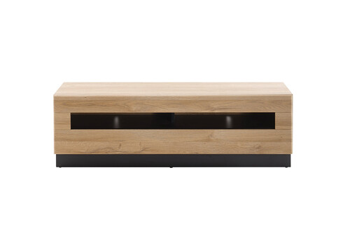 Tv-alus CAYMAN tamm / must, 140x48xH46 cm
