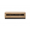 Tv-alus CAYMAN tamm / must, 140x48xH46 cm
