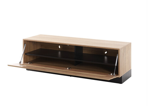Tv-alus CAYMAN tamm / must, 140x48xH46 cm