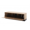 Tv-alus CAYMAN tamm / must, 140x48xH46 cm