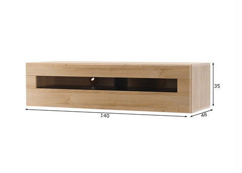 Tv-alus CAYMAN tamm, 140x48xH35 cm