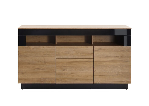 Kummut CAYMAN must / tamm, 149x43xH85 cm