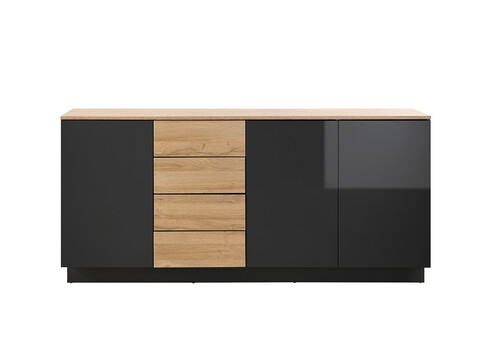 Kummut CAYMAN must / tamm, 181x43xH85 cm