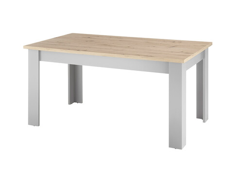 Söögilaud CHAMBORD helehall / tamm, 160x90xH76 cm